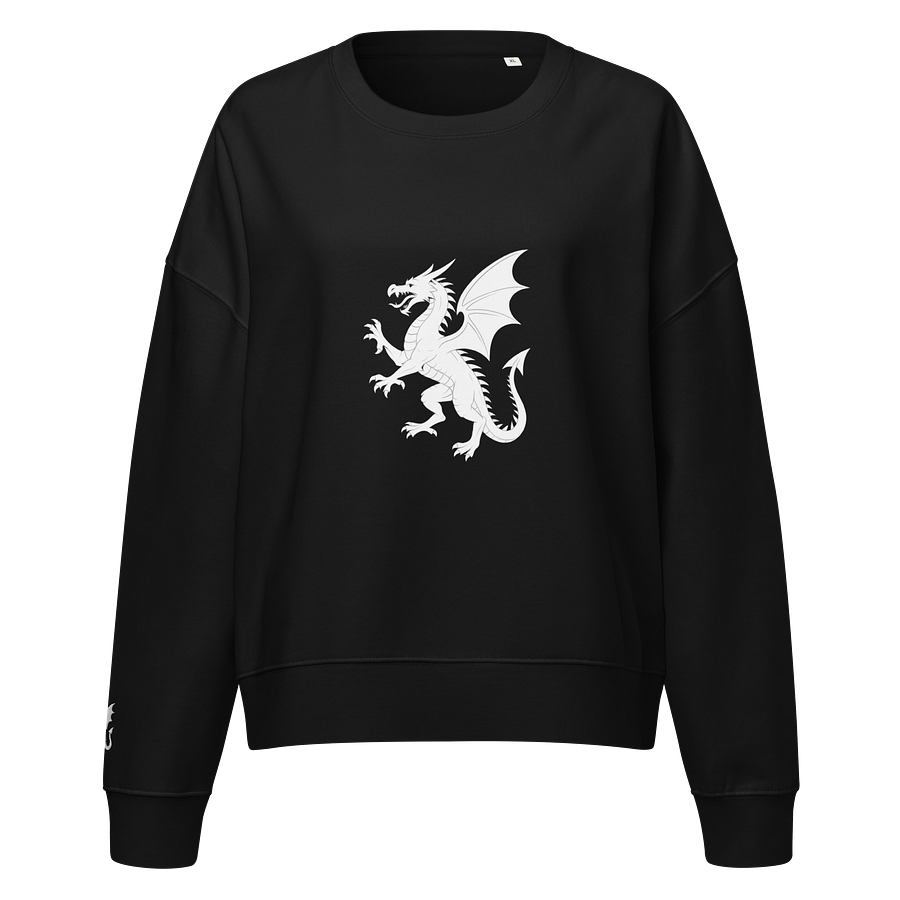 ⚪ 100% Organic Cotton - White Dragon – Lightbringer’s Oath Sweater product image (1)