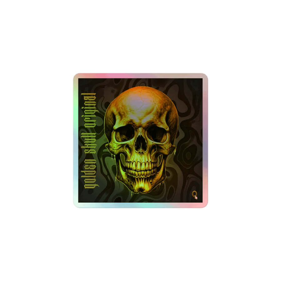 Golden Skull Member Sticker product image (1)