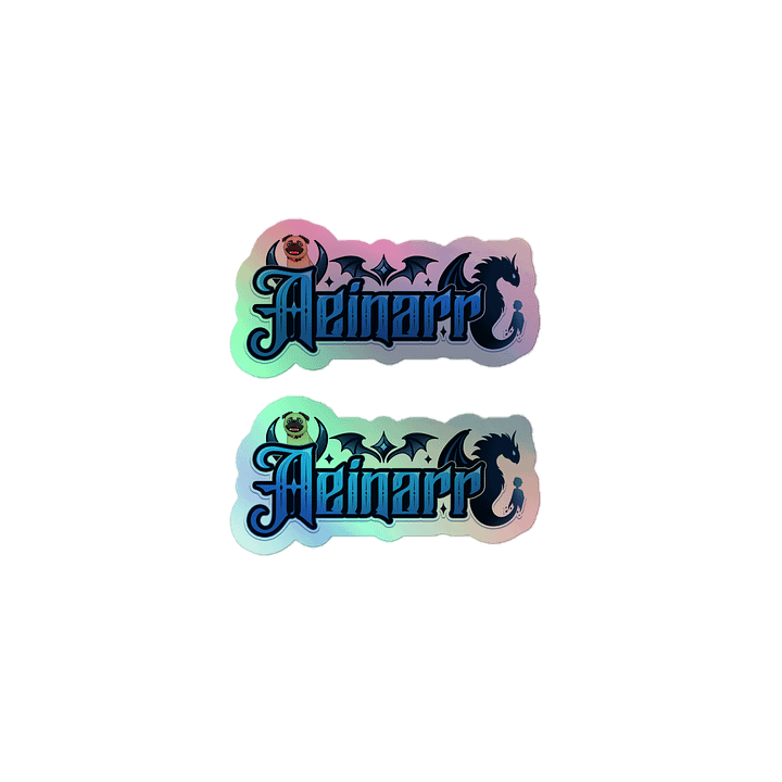 Aeinarr Logo Holographic Sticker Sheet product image (1)