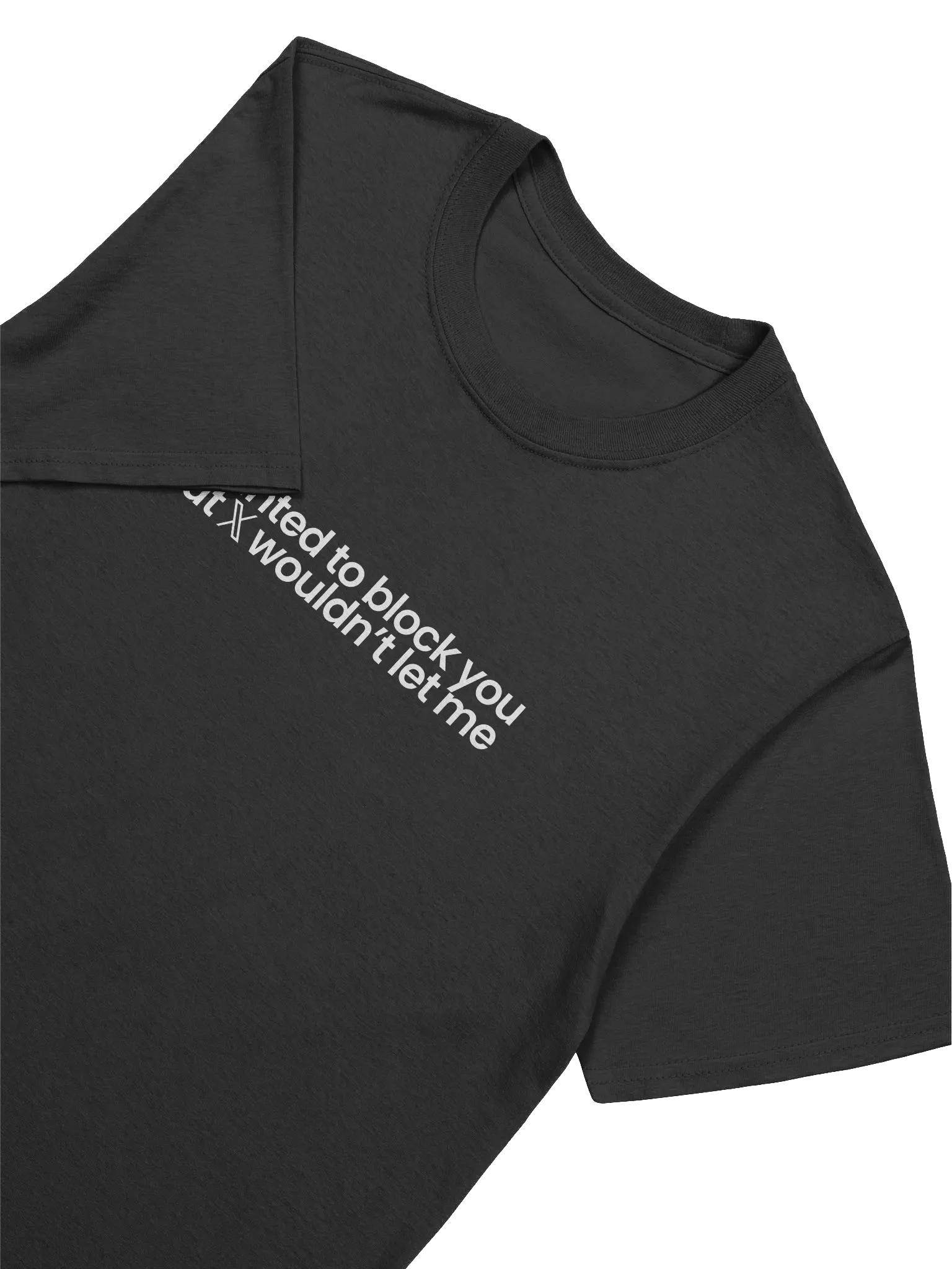 Blocked On X T-Shirt - Black product image (3)