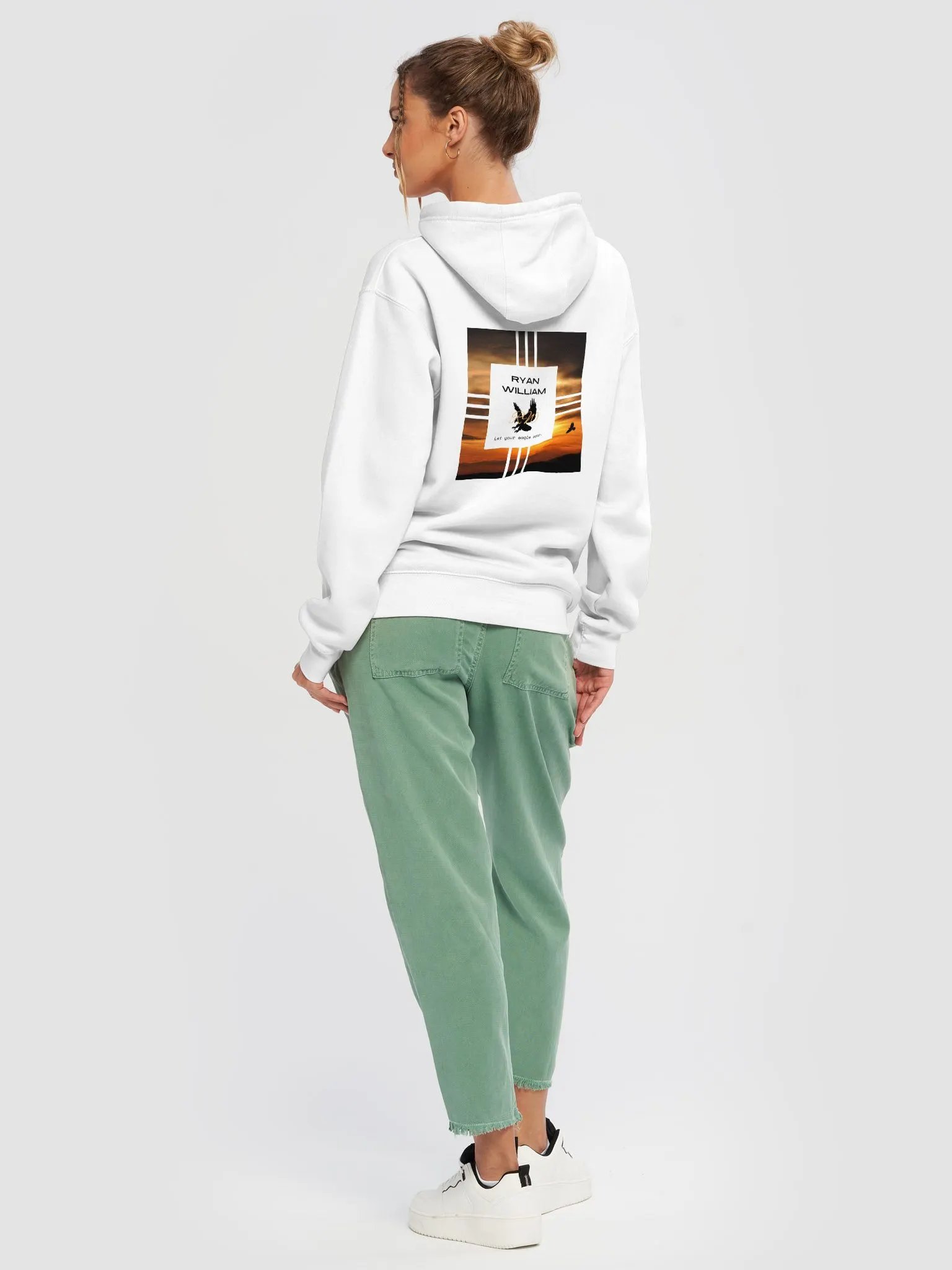 RYAN WILLIAM SUNSET EAGLE Hoodie Light product image (22)