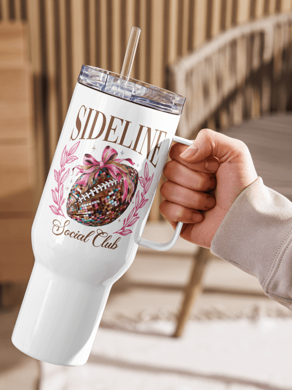 'Sideline Social Club' Travel Mug with a Handle product image (2)