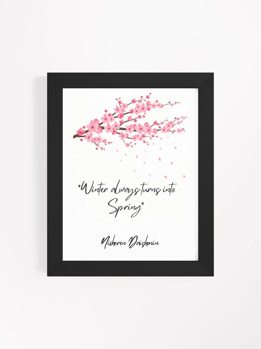 Winter Always Turns into Spring Wall Art—Inspirational Nichiren Framed Poster product image (4)