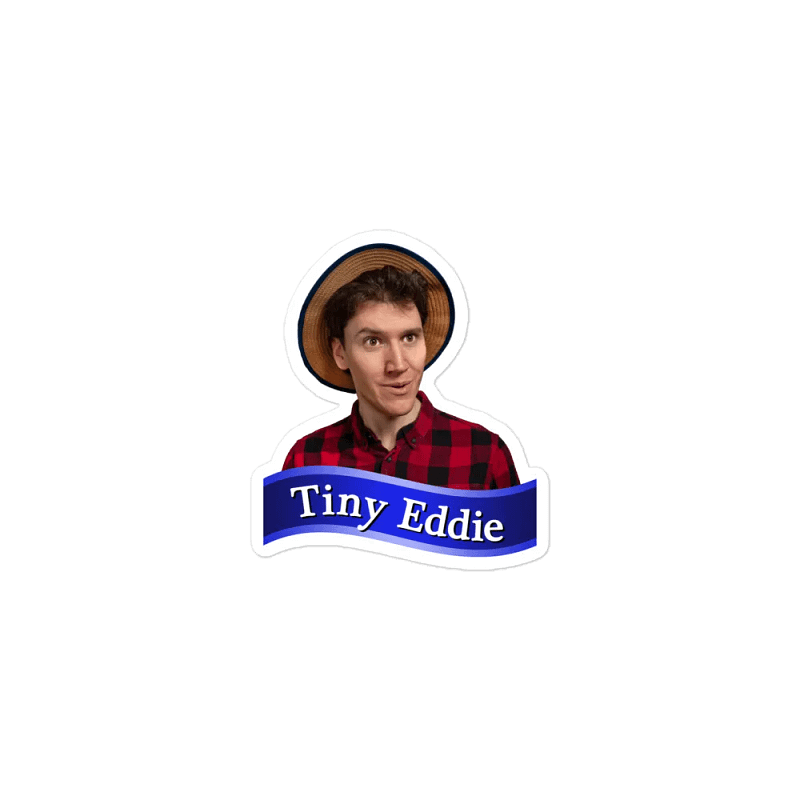 Tiny Eddie Die-Cut Magnet