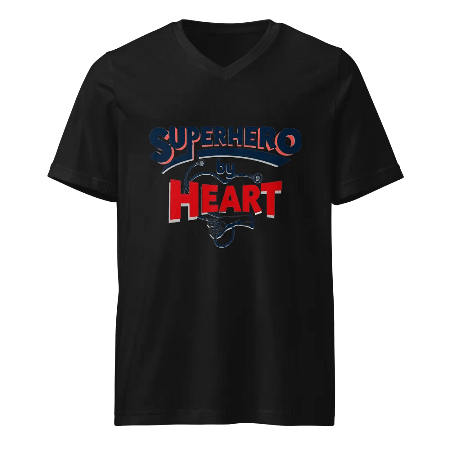 Heartfelt Superhero V-Neck Tee product image (1)