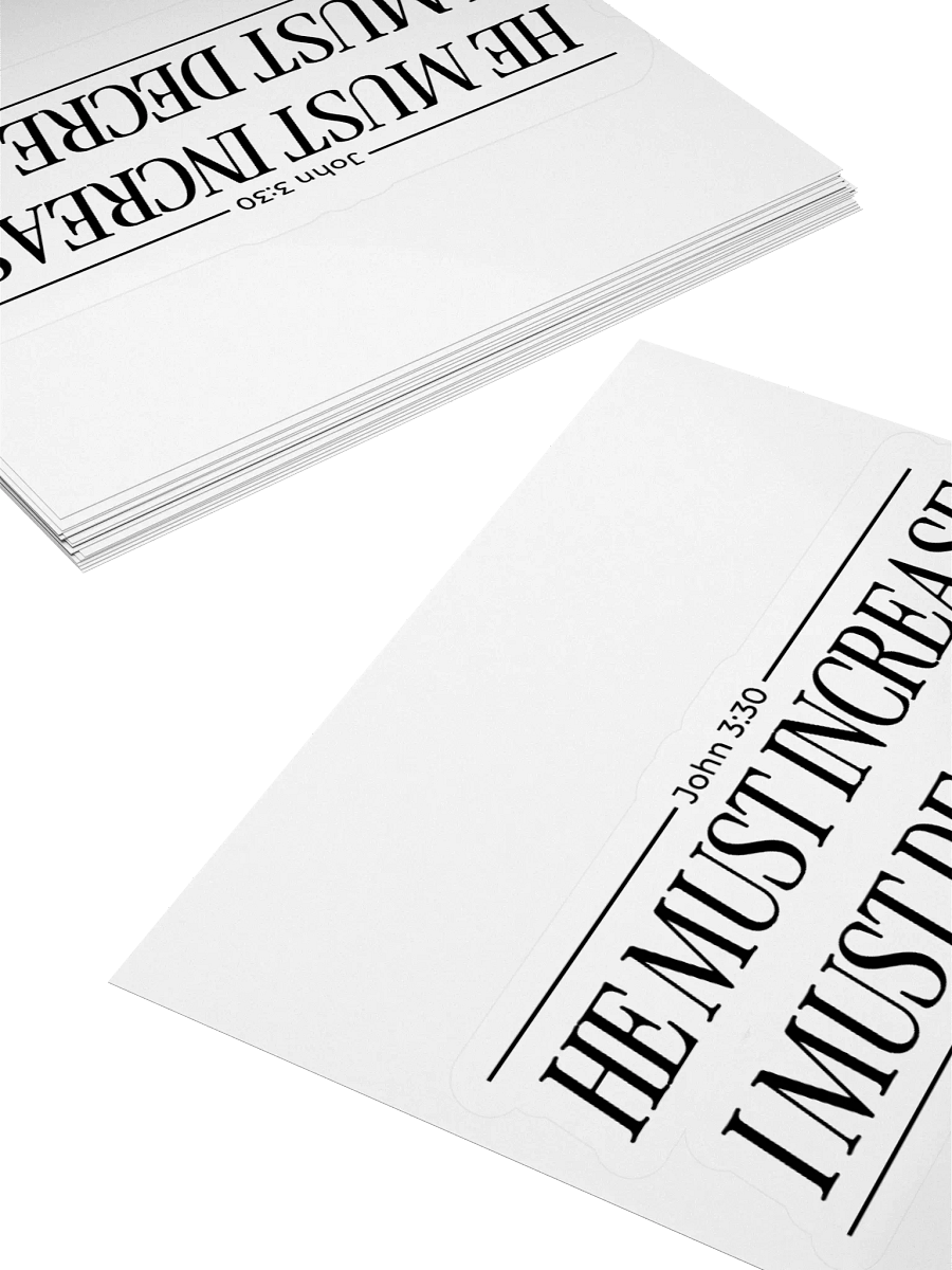 He Must Increase - Sticker product image (11)
