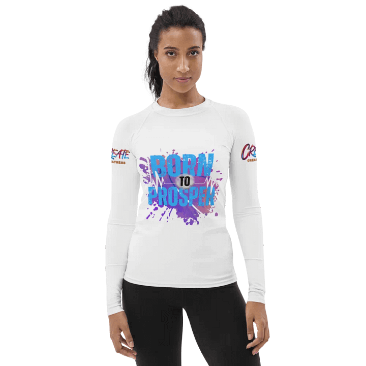Born to Prosper Vibrant Splatter Rash Guard product image (2)
