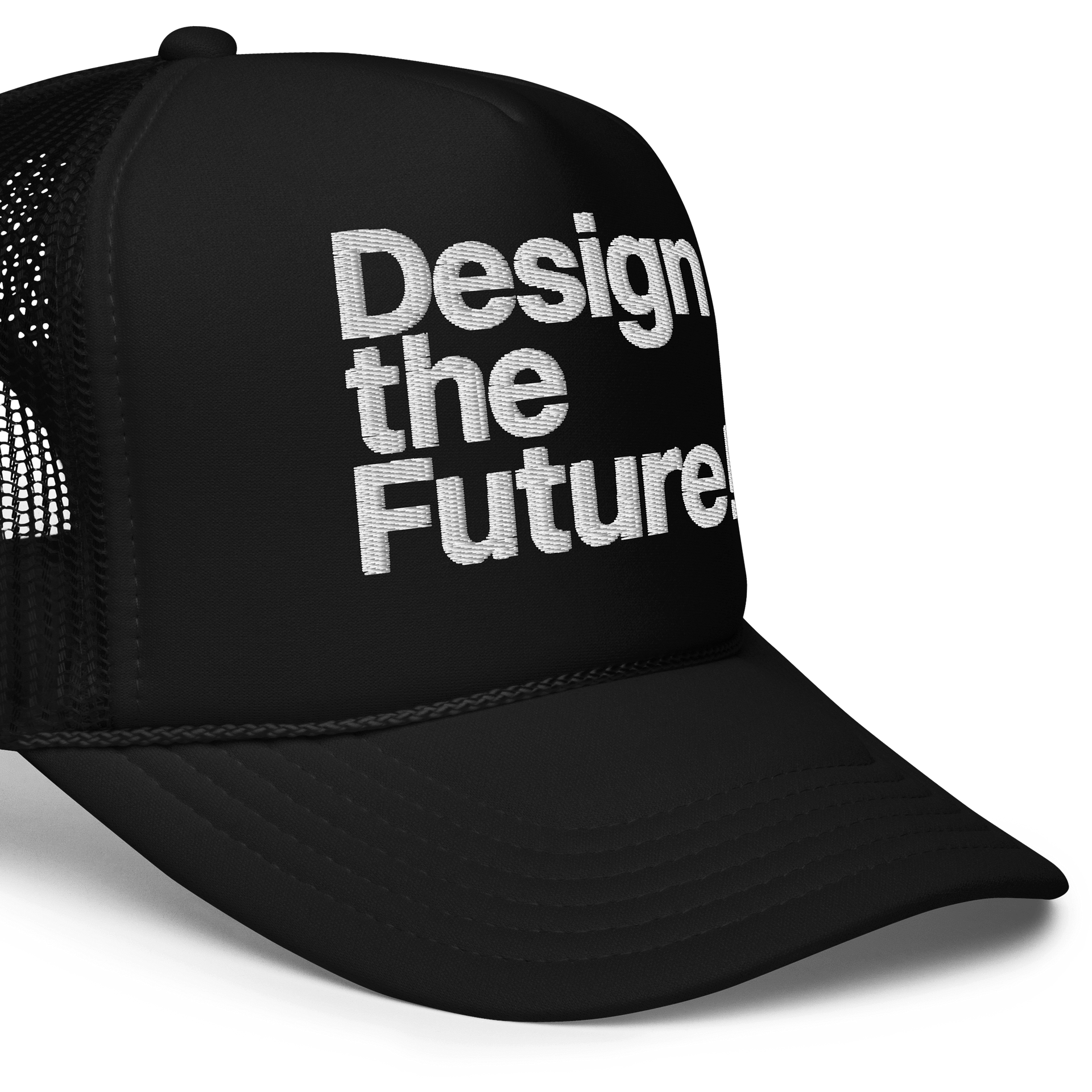 Design the Future: Technouveau - Black Trucker cap product image (5)