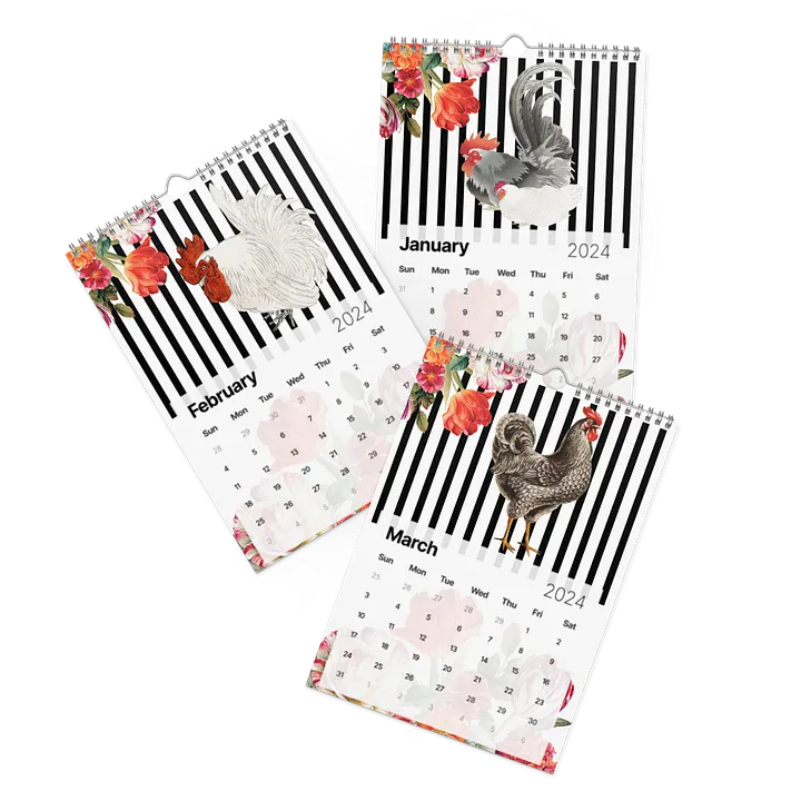 Rooster Collection 2024 Wall Calendar product image (2)