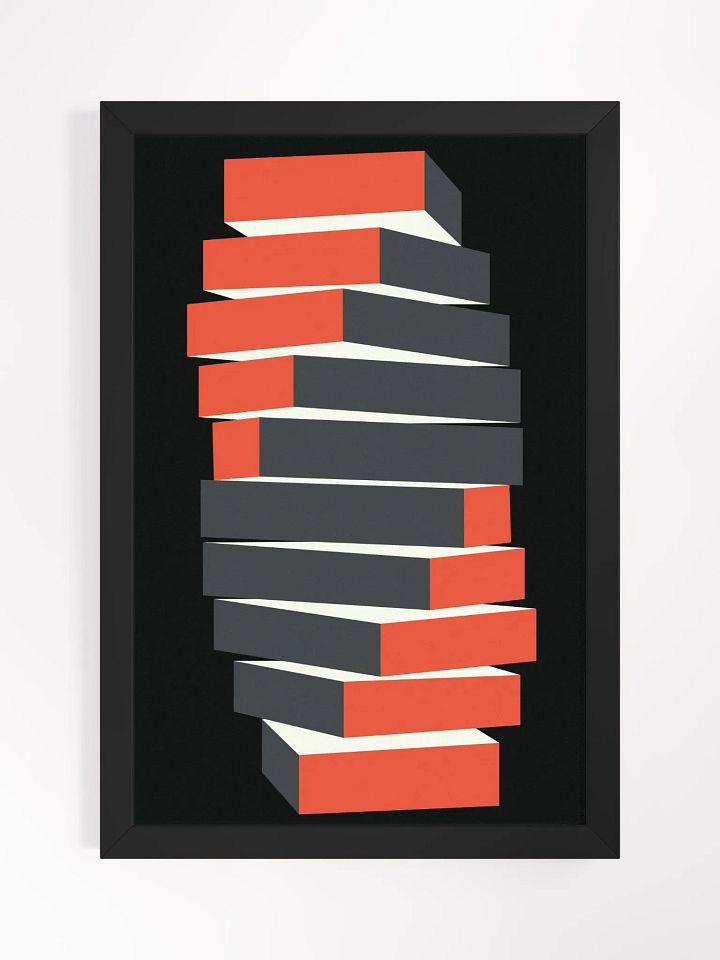 Dynamic Block Stack Matte Poster product image (3)