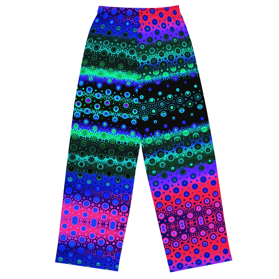 Abstract Multicoloured Pattern Unisex Wide Leg Trousers product image (3)