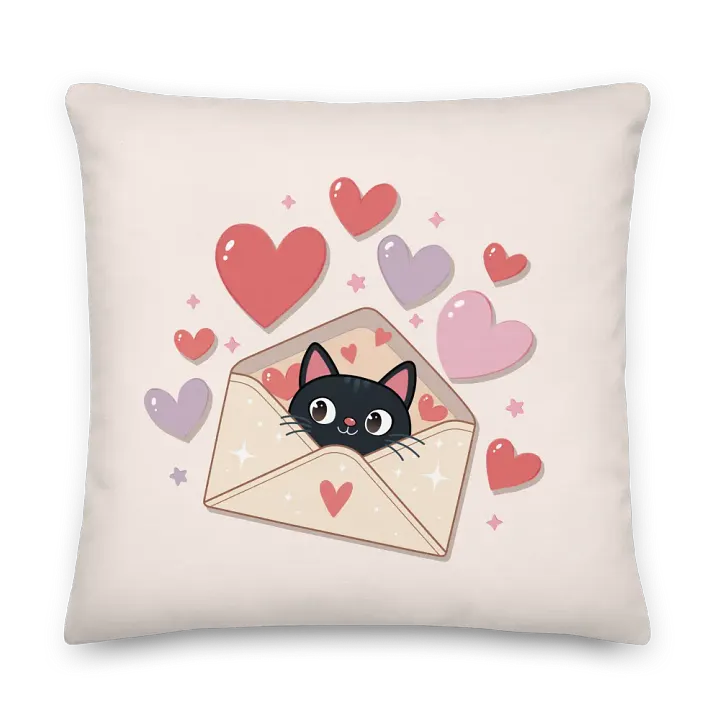 Feline Valentine Envelope - pillows product image (2)