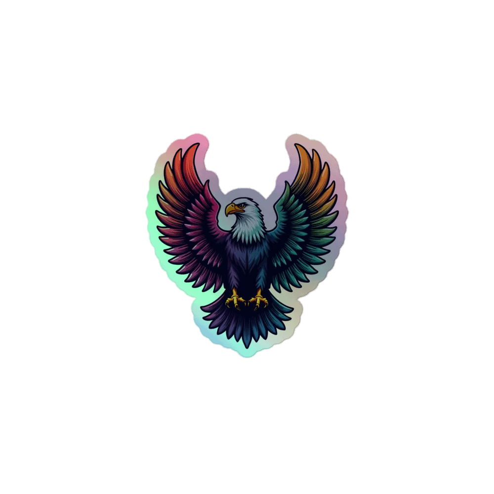 Ethereal Eagle Holographic Sticker Sheet product image (1)