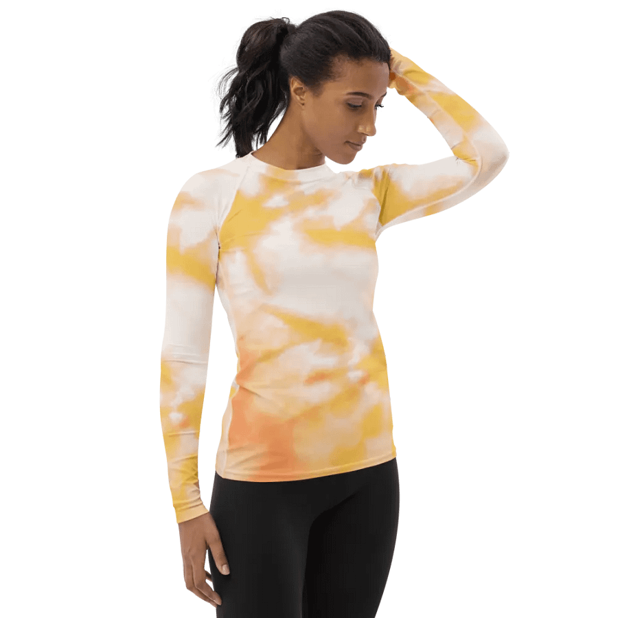 Sunset Splatter Women's Rash Guard product image (4)