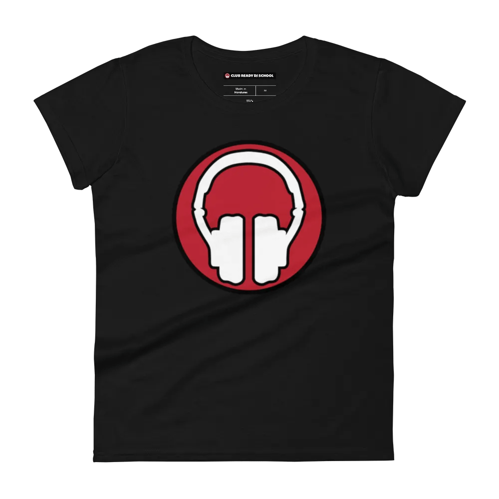 Women's Headphones Front | Tribe Back Print Gildan Middleweight T-Shirt product image (3)
