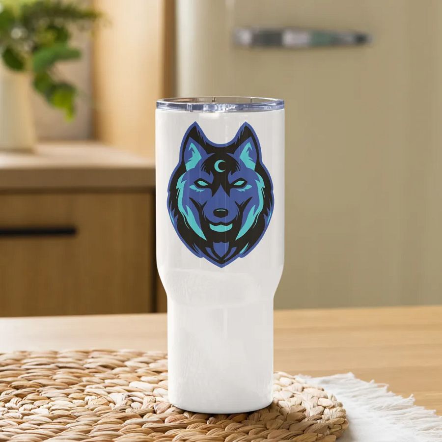 Lunar Wolf Travel Mug product image (9)