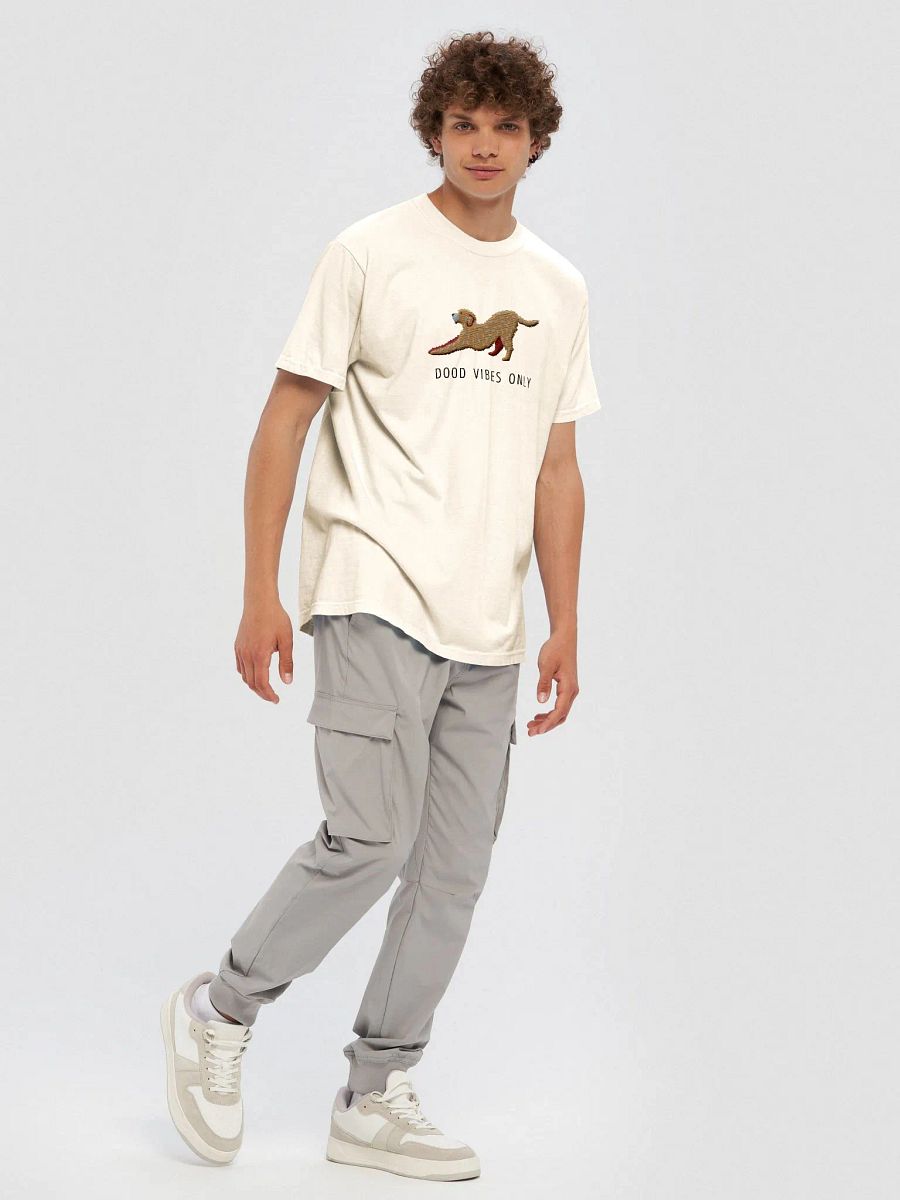 Dood Vibes Only T-Shirt(Embroidered) of a Golden Doodle product image (6)