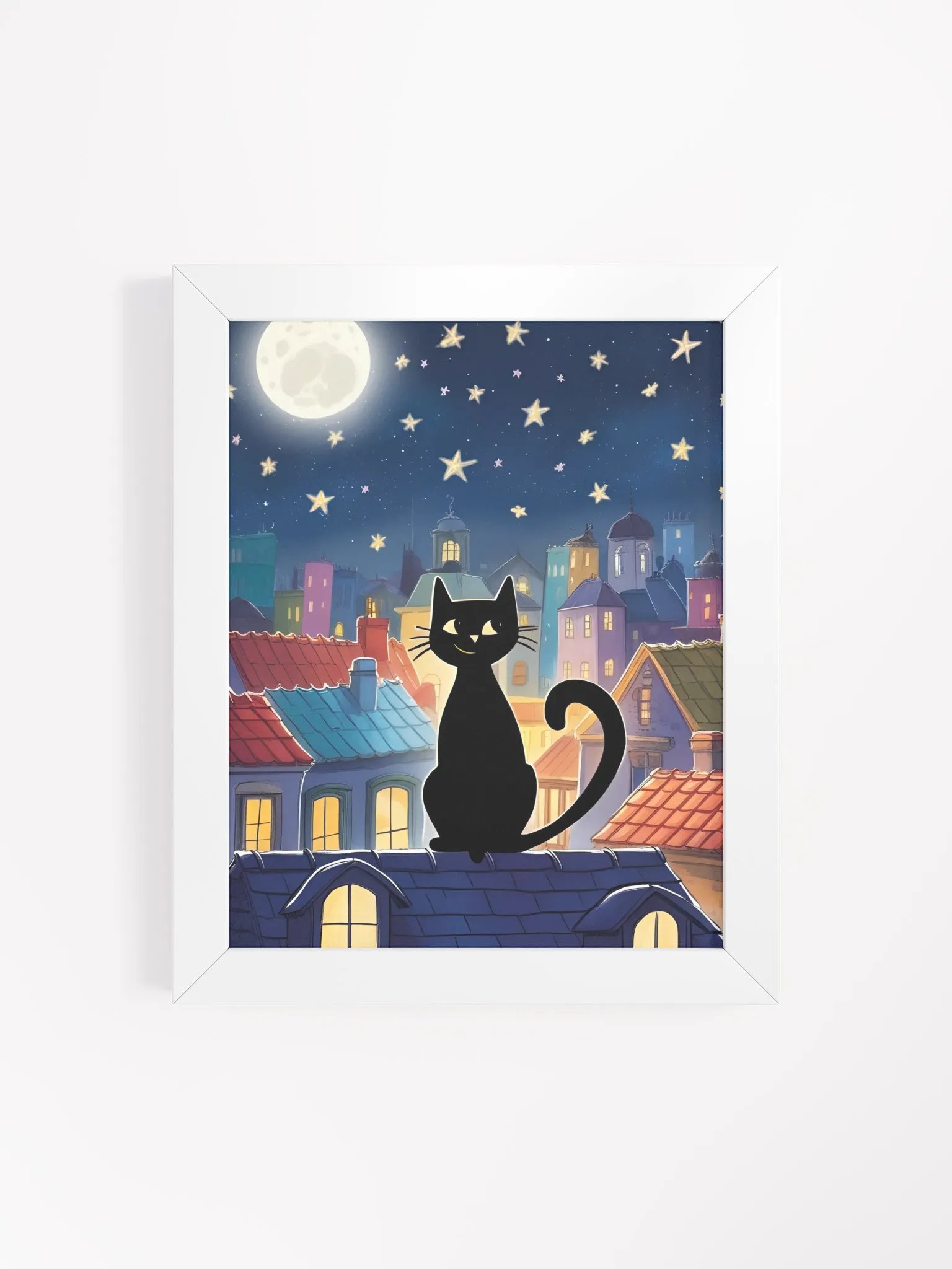 Whiskers in the Moonlight (With Frame) product image (4)