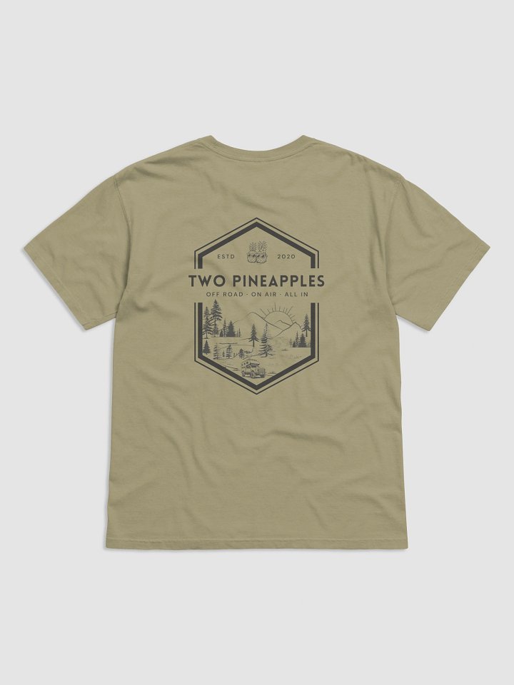 Two Pineapples Roadtrip Badge Relaxed Fit T-Shirt (Back design) product image (2)
