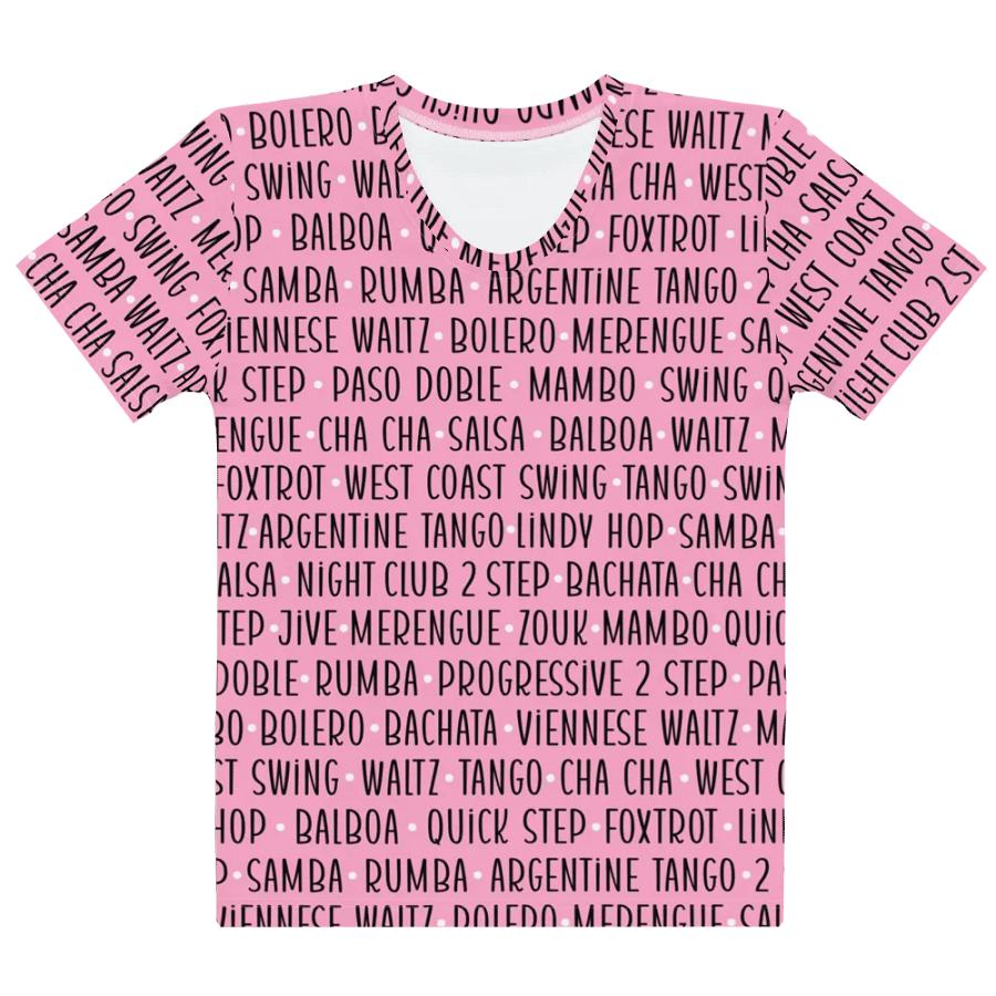 Women's Ballroom Dance T-Shirt Pink product image (5)