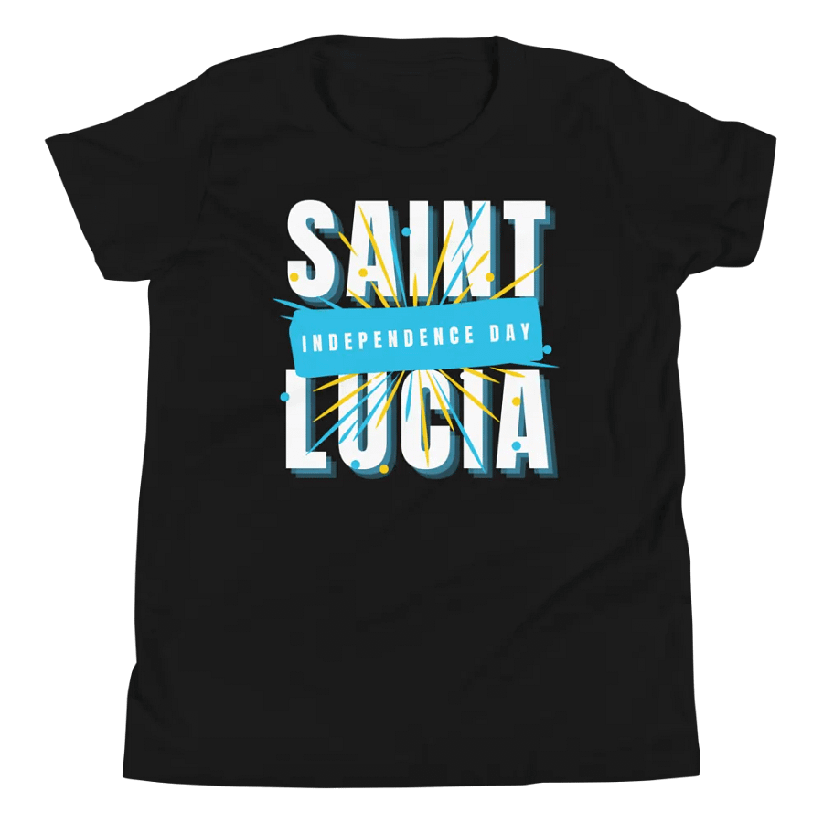 Saint Lucia Independence Day Celebration Youth T-Shirt product image (1)