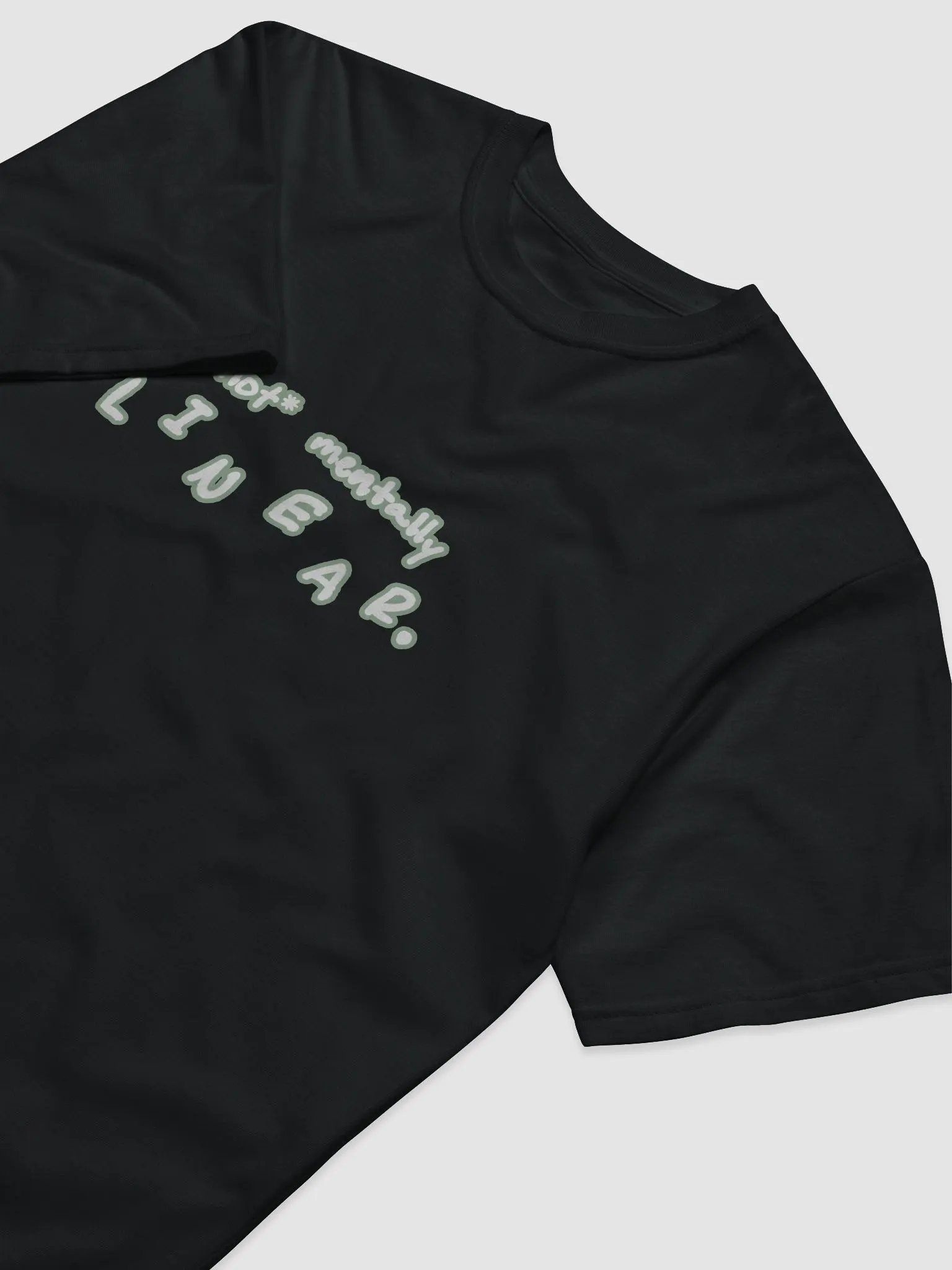 *not* mentally linear (lined design, #96B697) unisex eco tee product image (5)