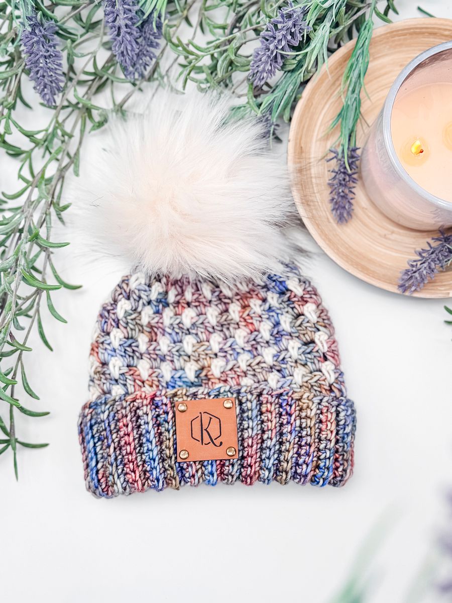 Block Stitch Crochet Hat Pattern, 7 Sizes + Video Tutorial product image (9)