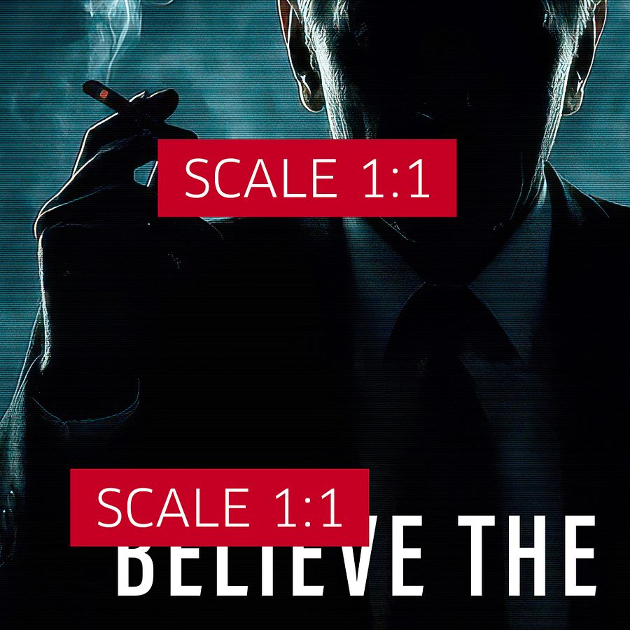 Believe the Lie/The X-Files poster, S04E24 tagline, 1997, Cigarette Smoking Man — sci-fi poster, movie art, I want to believe poster product image (4)