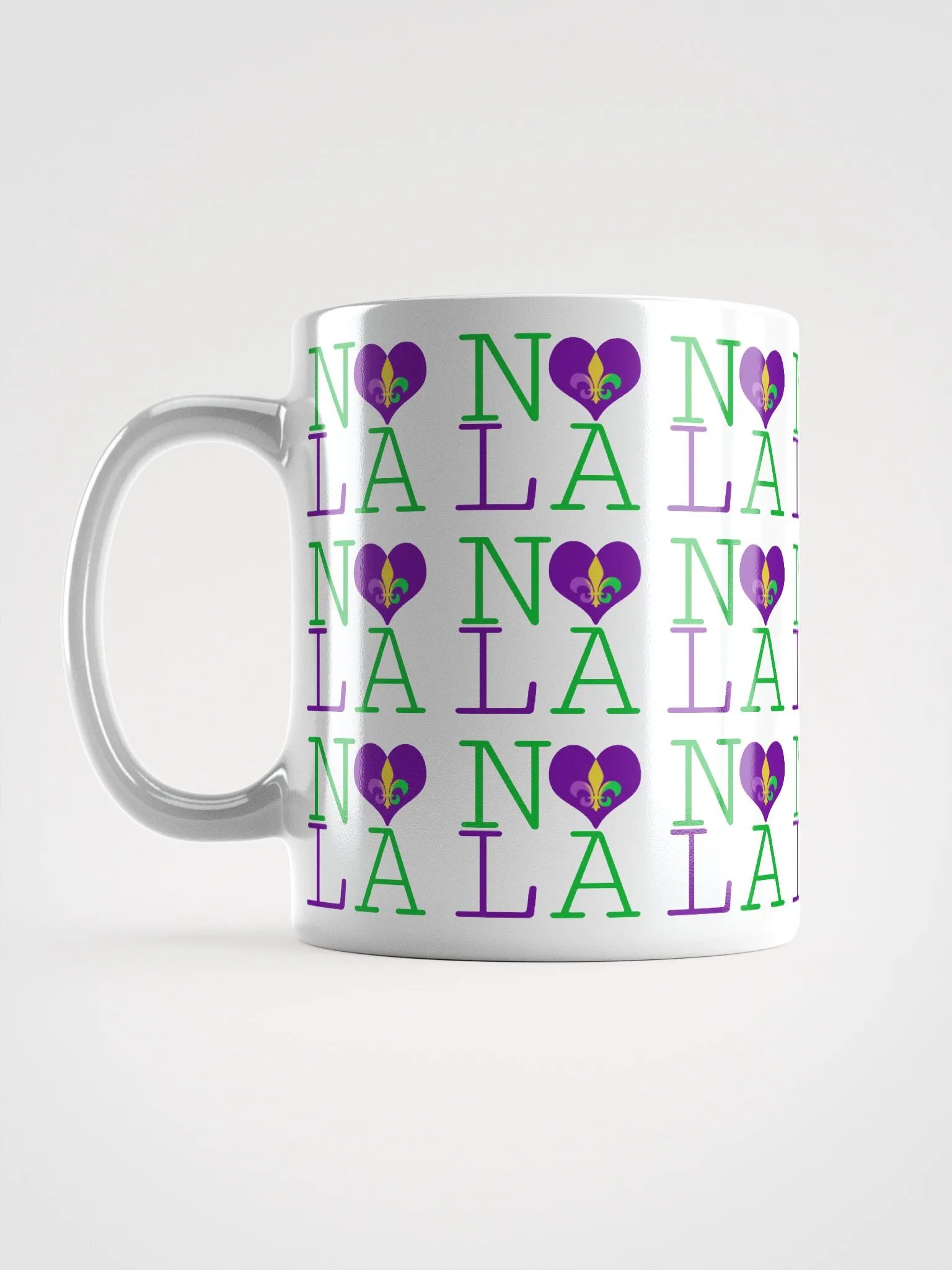 I LOVE NOLA **LEGACY MUG** (MARDI GRAS FULL INFINITY) product image (17)