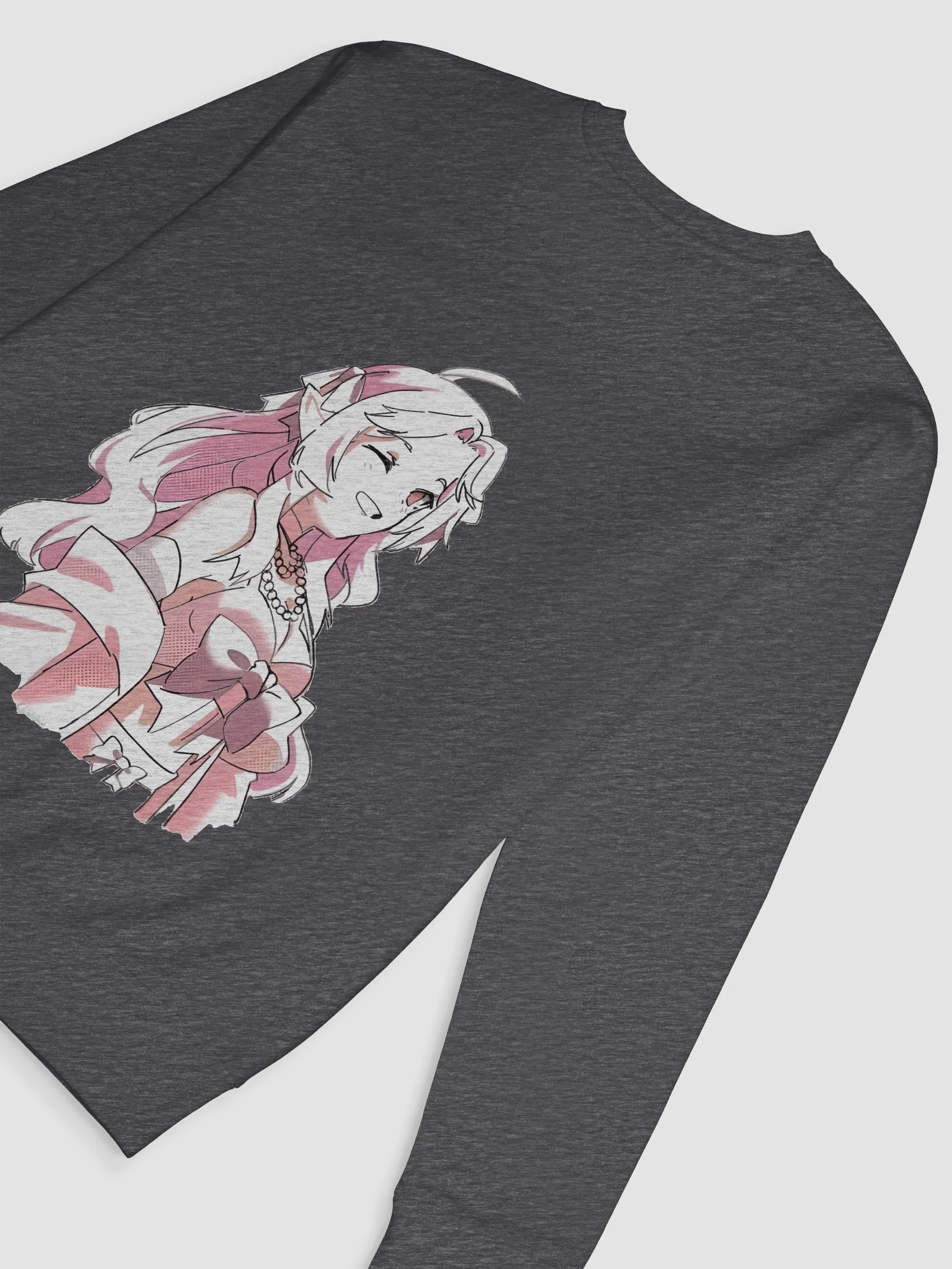 Azuraairy Pink Cursive Sweatshirt product image (8)