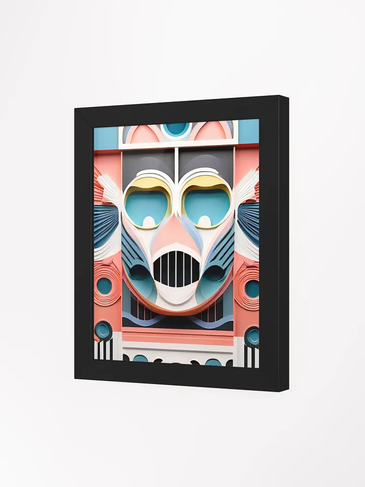 Pastel Robot Mask - Wall Art - Framed product image (2)