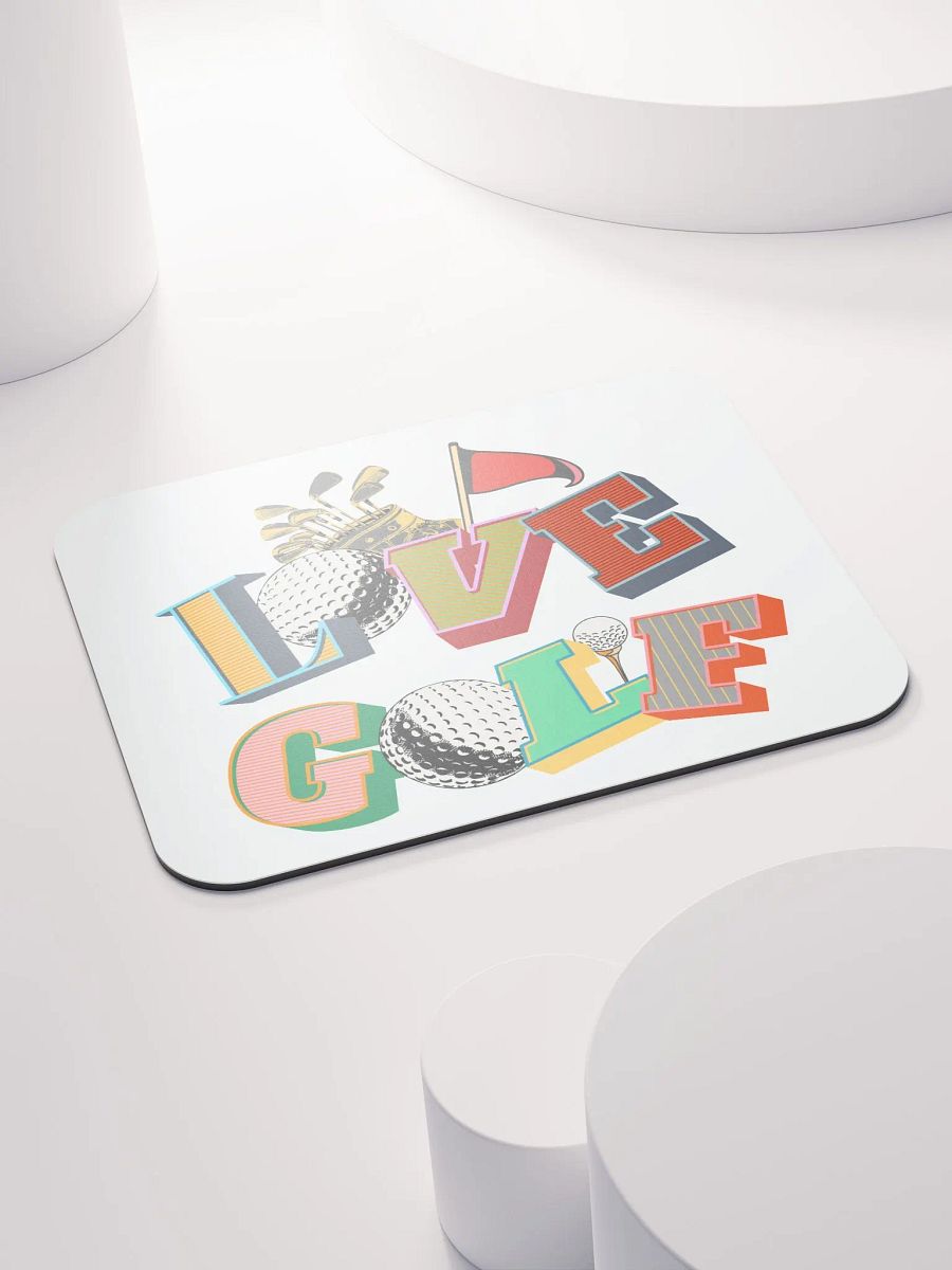 Love Golf Block Letter Delight Mouse Pad product image (4)