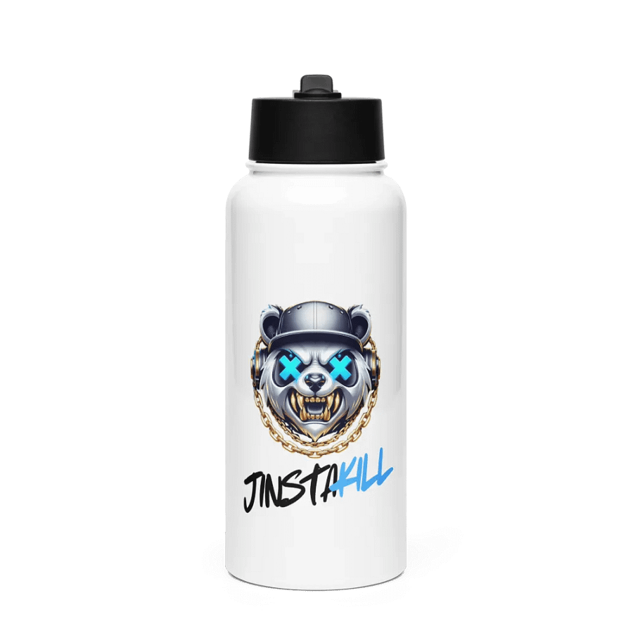 Jinstakill Stainless Steel Bottle with a Straw Lid product image (1)