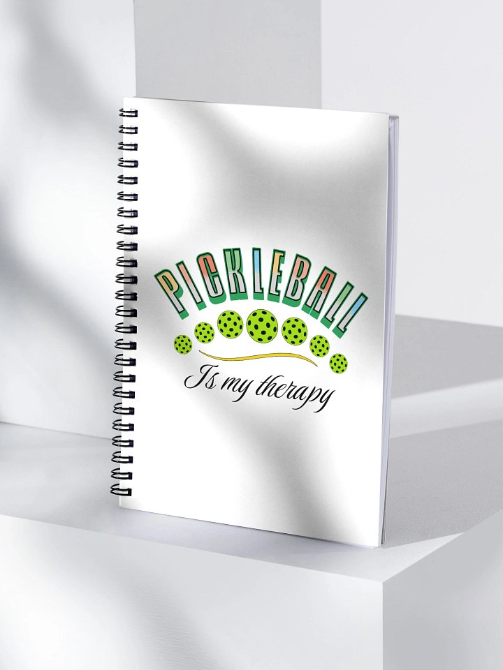 Pickleball Is My Therapy Spiral Notebook product image (1)