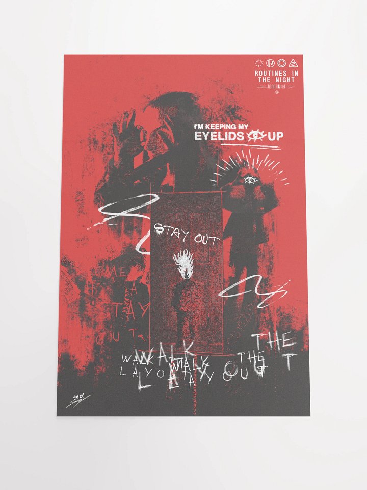 Twenty One Pilots - Routines In The Night Poster (RED VERSION) product image (3)