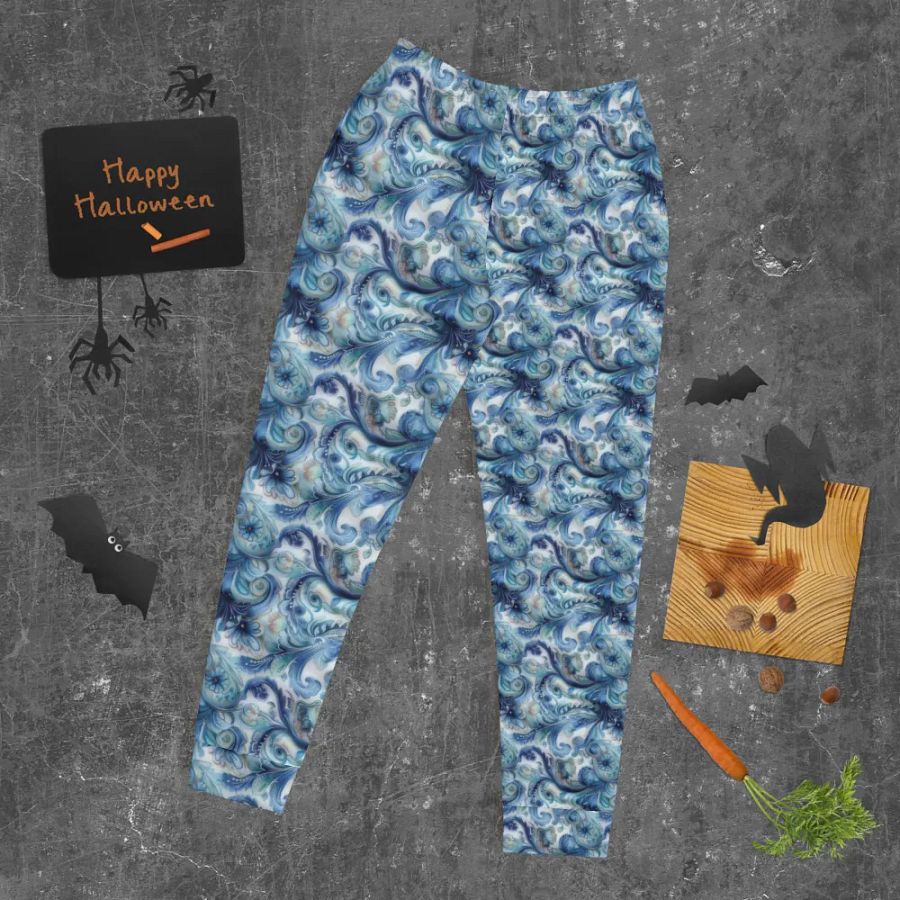 Blue Floral Lose Fit Joggers product image (11)