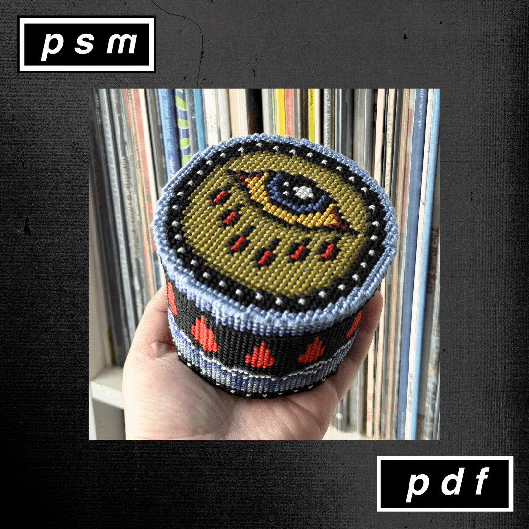 Sick Eye Small Round Box Plastic Canvas Project product image (6)