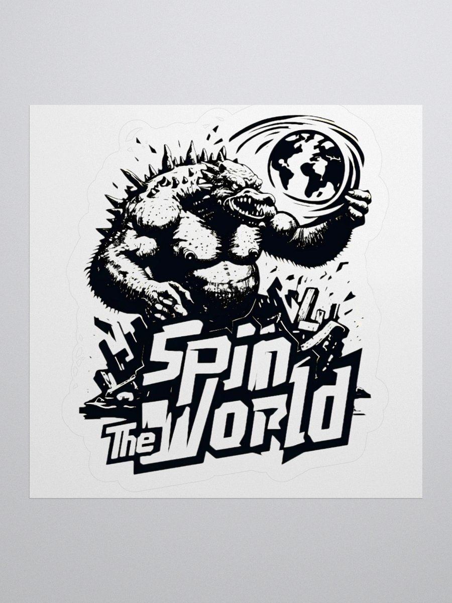 Dynamic Monster Spins the Globe Sticker product image (1)
