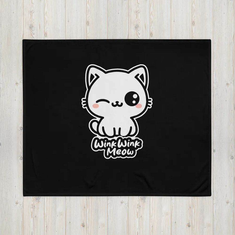 [Limited Edition] Wink Wink Meow Blanket product image (6)
