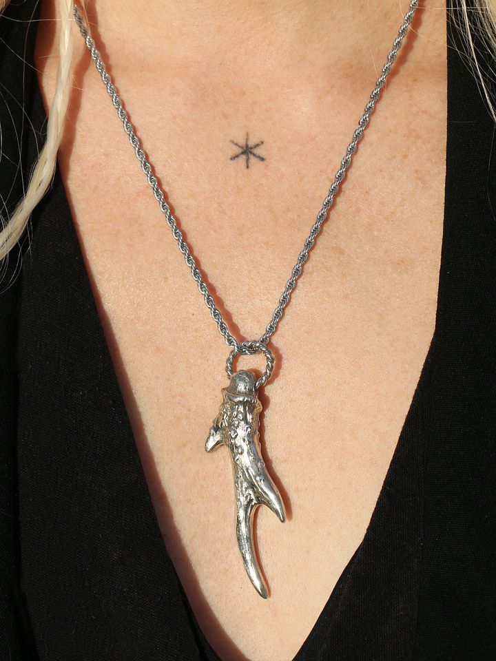 Witch's Antler Necklace - White Bronze product image (2)