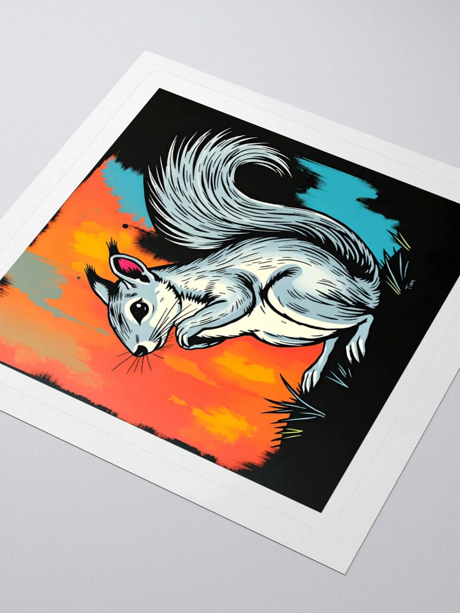 Whimsical Squirrel Kiss-Cut Stickers product image (9)