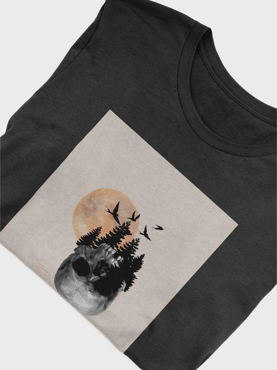 Eerie Moonlight Skull T-Shirt product image (3)