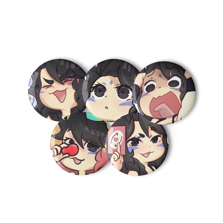 Pin Button Duskymotes 03 - Set of 5 product image (2)