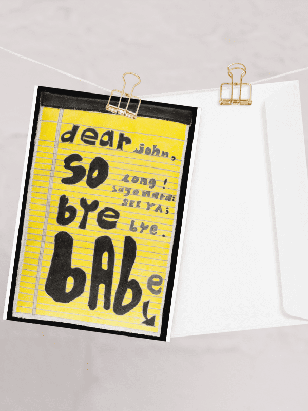 Dear John Greeting Card product image (5)