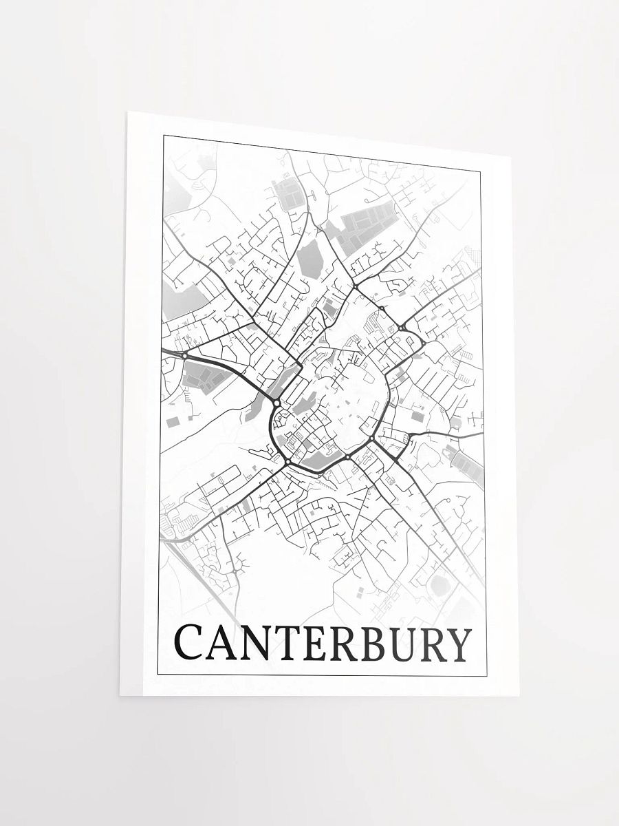 Canterbury, England, city map print product image (12)