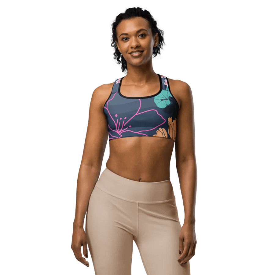 Floral Kaleidoscope Sports Bra product image (2)