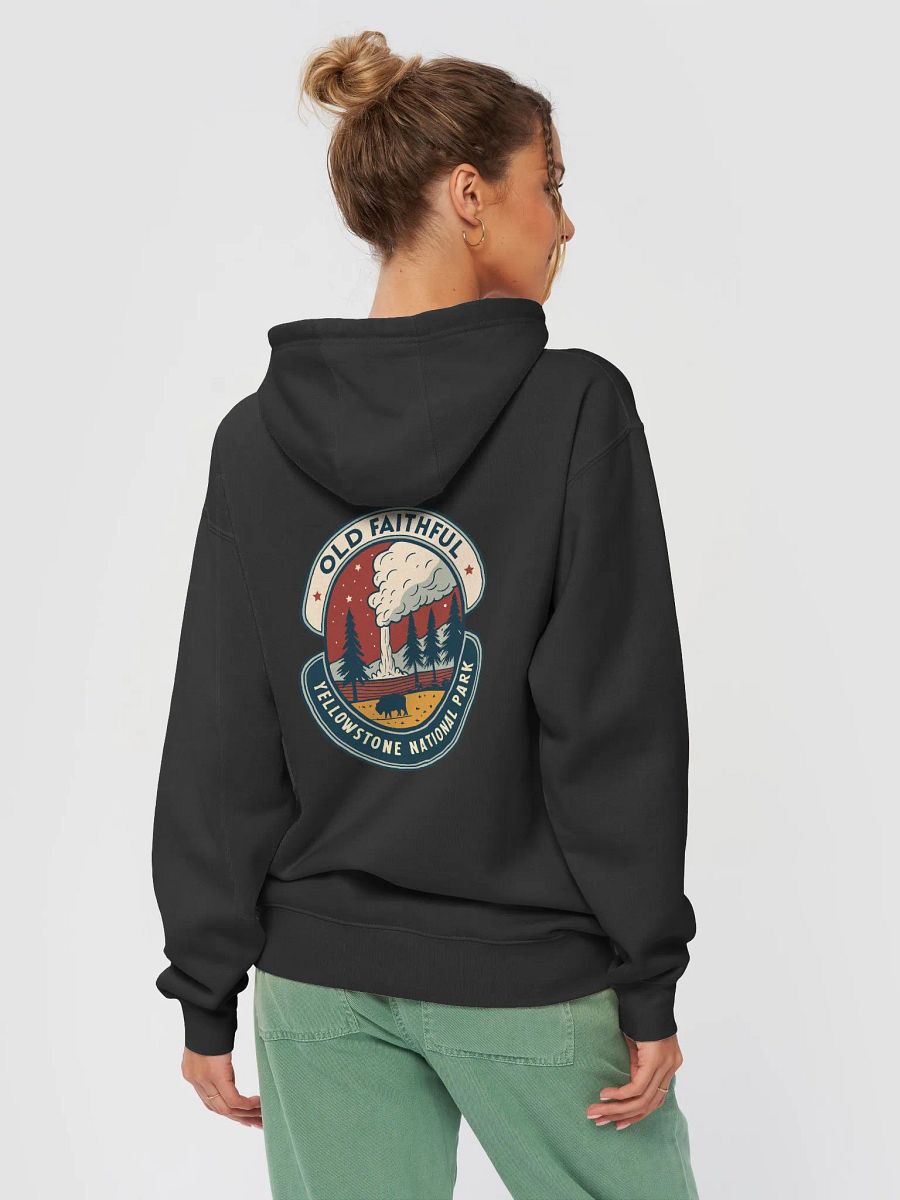 Vintage Yellowstone National Park Emblem Hoodie product image (16)