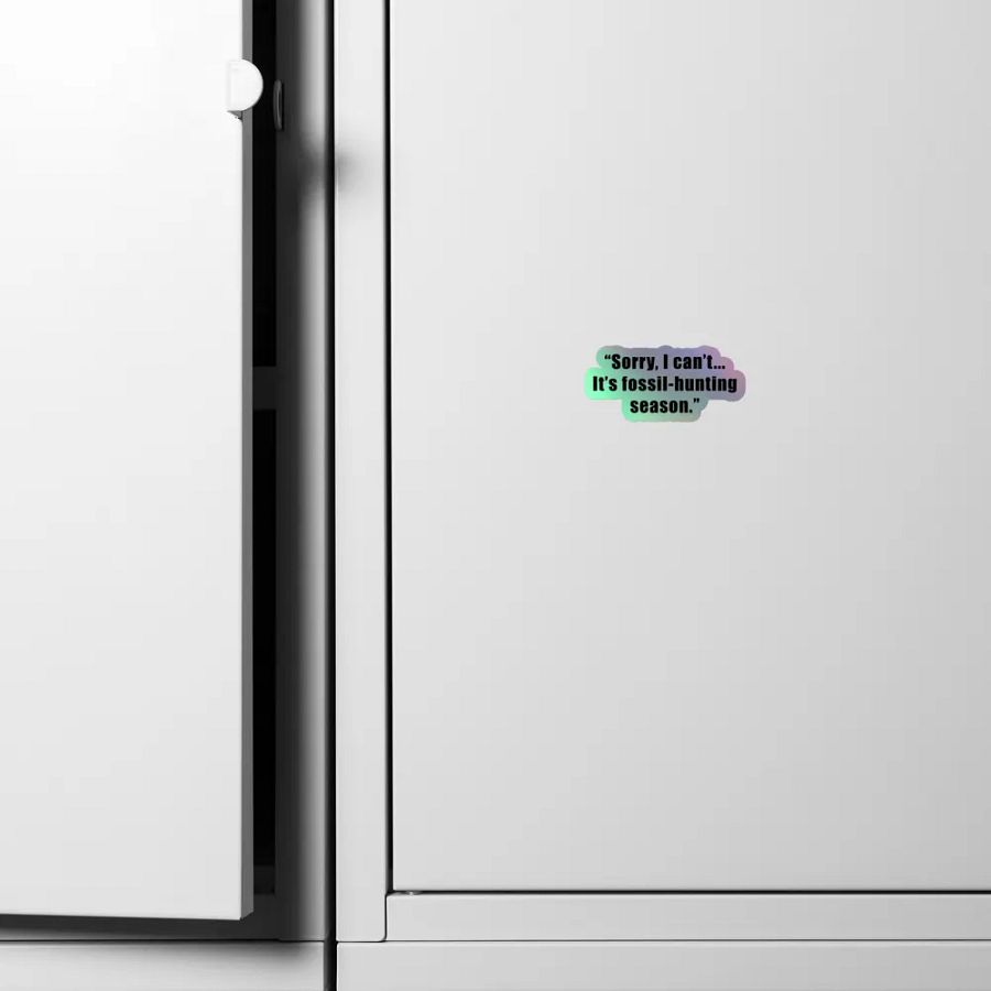 Fossil Hunting Season Holographic Sticker product image (4)