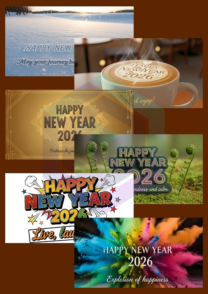 500 STUNNING NEW YEAR WISHING IMAGES BUNDLE FOR FESTIVE GREETINGS product image (2)