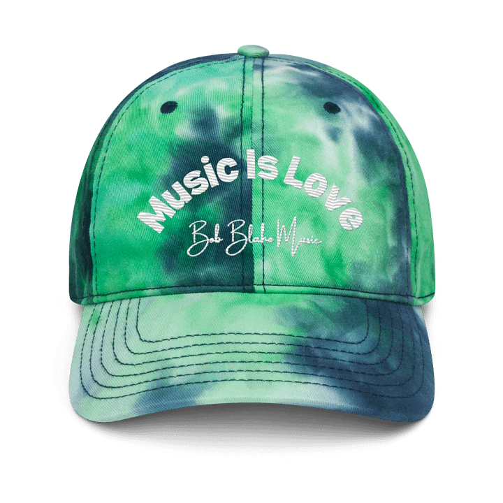 Tie-Dye Embroidered Music Is Love Hat product image (1)